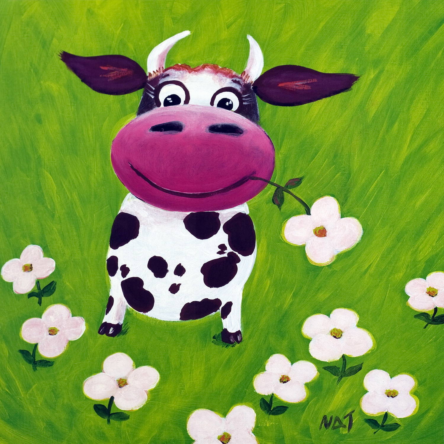Корова с бантиком