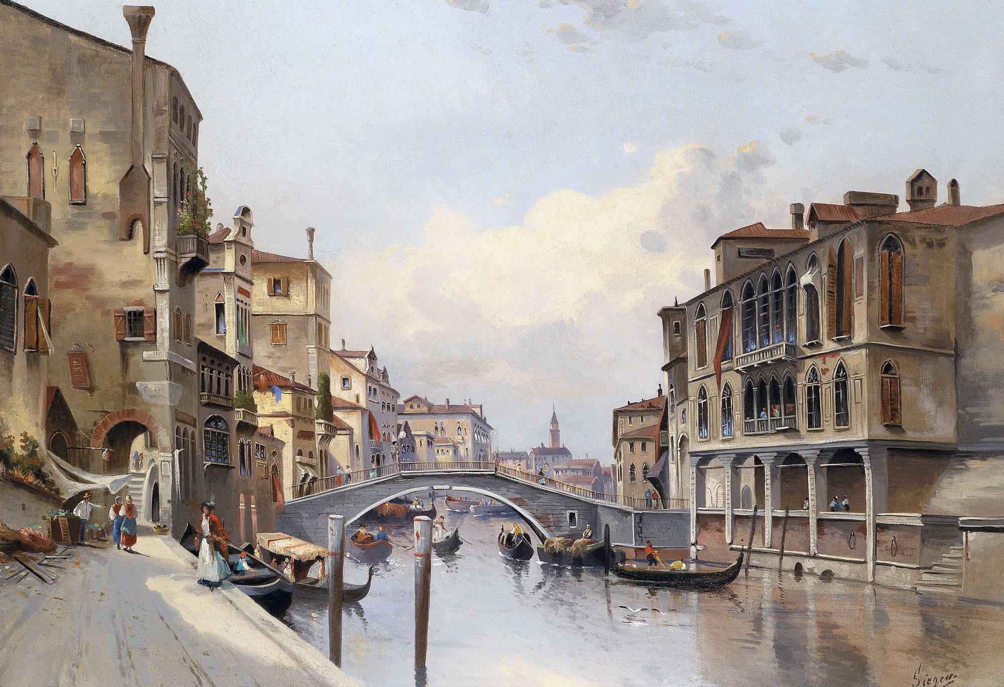 Венеция в живописи художников Италии