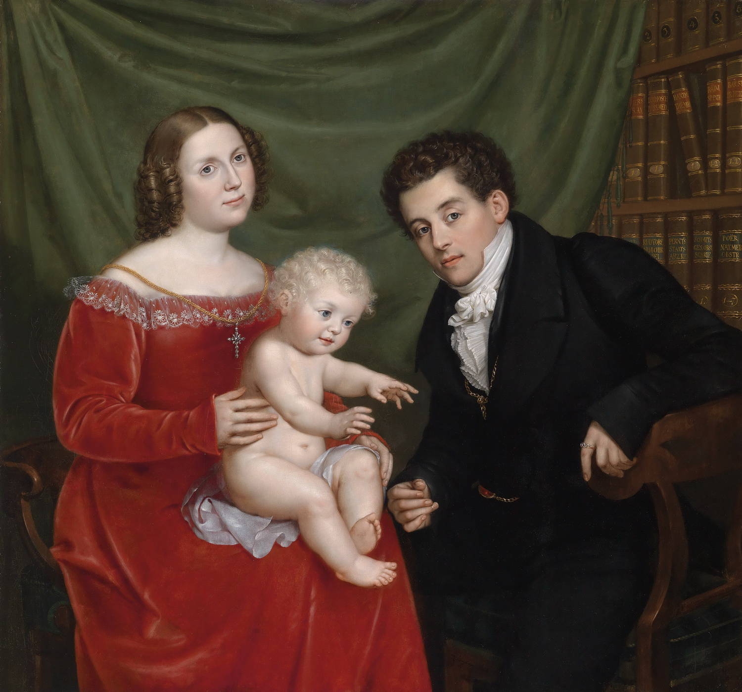 Франц Шроцберг семейный портрет 1825