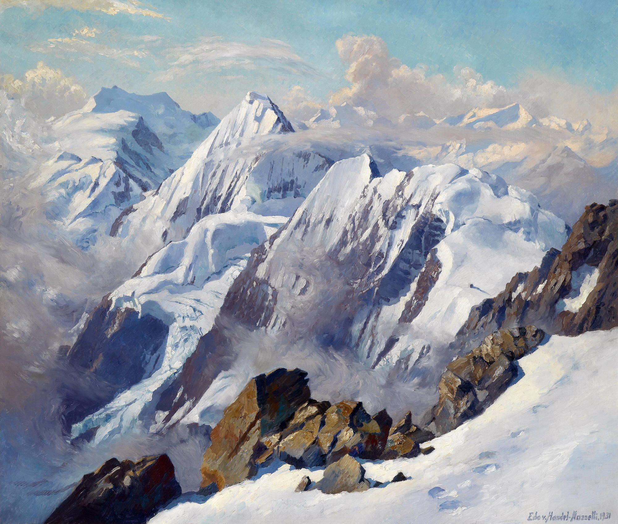Швейцарский художник Альпы Джон