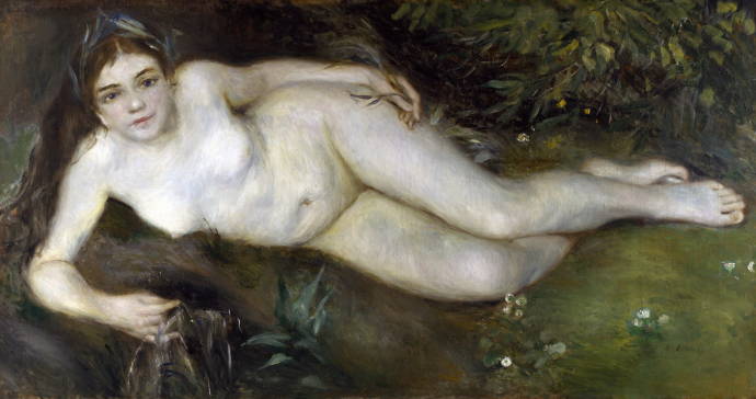 Нимфа у ручья / Пьер Огюст Ренуар - Pierre Auguste Renoir