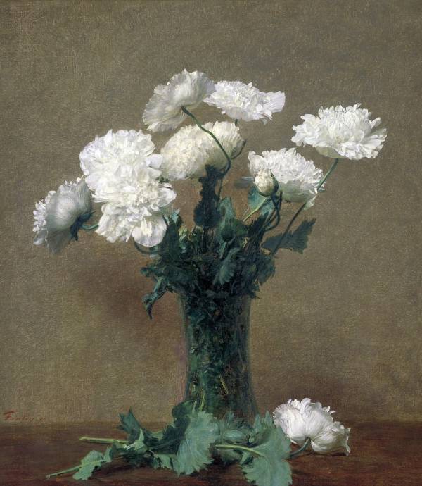 Маки в вазе / Анри Фантен Латур - Henri Fantin Latour