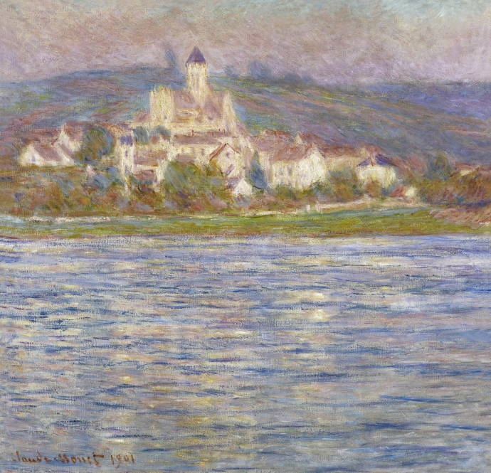 Ветюль. Вид из-за озера / Клод Оскар Моне - Claude Oscar Monet